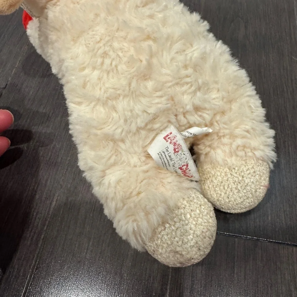 Dreamworks Lambchop Plush Dog Toy - Cream and Red
